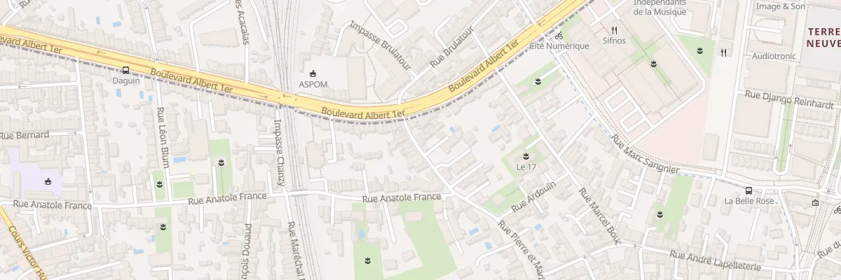 Plan du 71 Rue Pierre Curie à Bègles