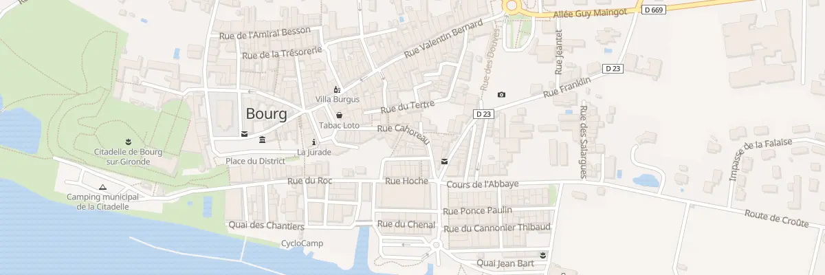 Plan du 15 Rue Cahoreau à Bourg