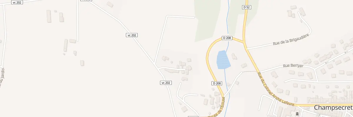 Plan du 160 Rue de la Maufaire à Champsecret