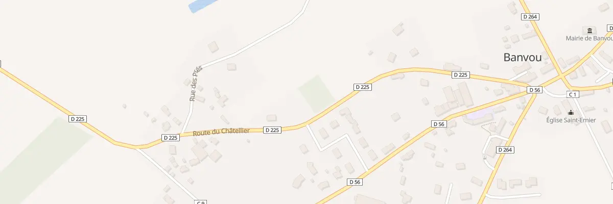 Plan du 20 Rte du Chatellier à Banvou
