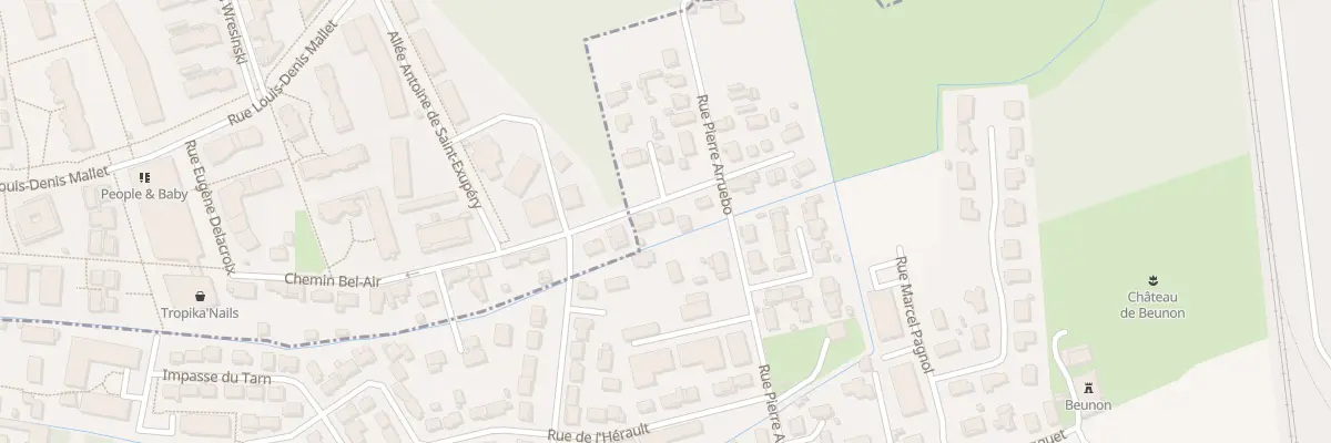 Plan du 1B Rue Salvador Allende à Villenave-d’Ornon