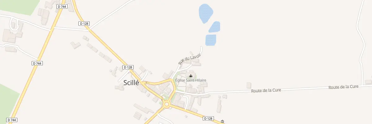 Plan du 3 Cour du Prieuré à Scillé