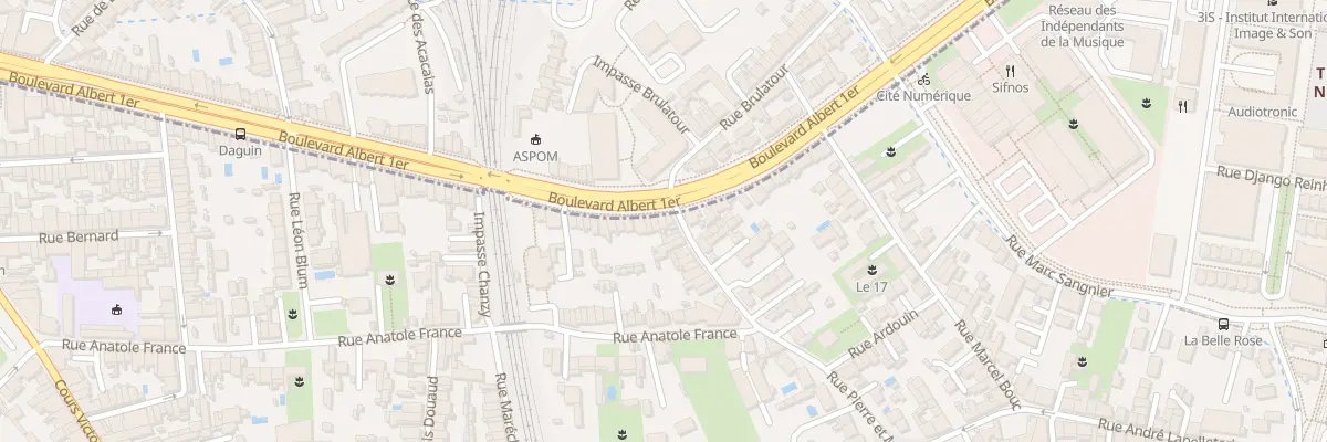Plan du 267 Bd Albert Premier à Bègles