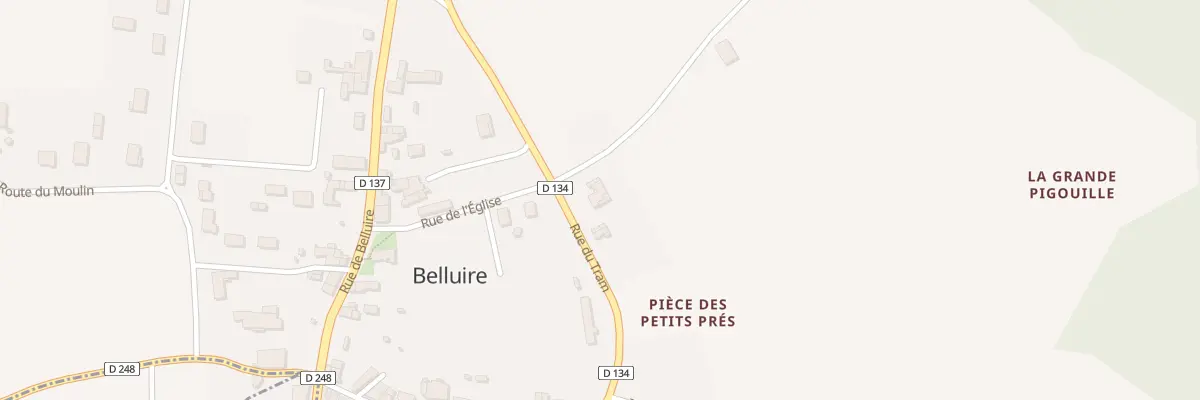 Plan du 2 Rte de la Métairie à Belluire