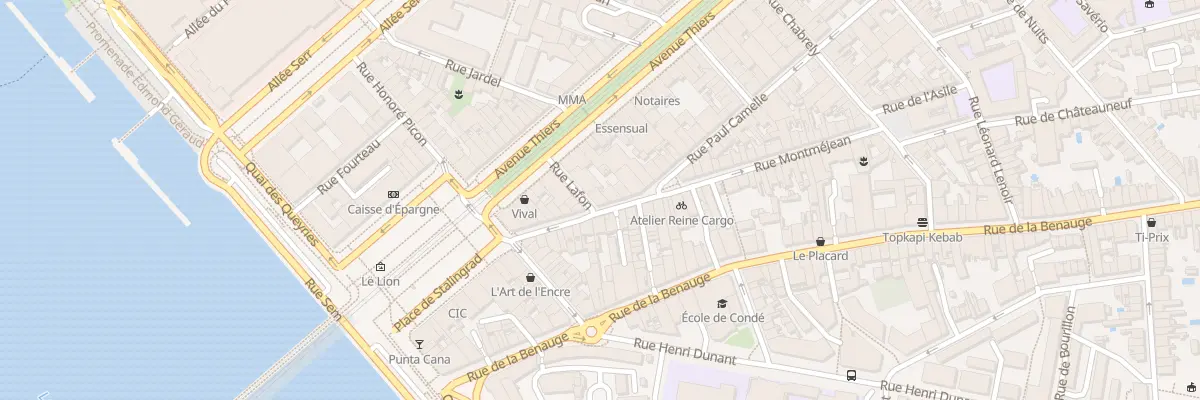 Plan du 6 Rue Lafon à Bordeaux