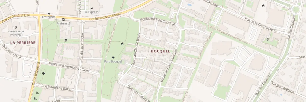 Plan du 2 Sq Pierre Dac à Angers