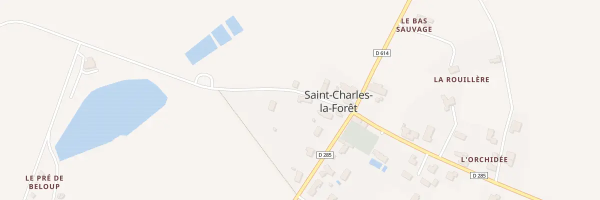 Plan du 3 Rte de Villiers à Saint-Charles-la-Forêt