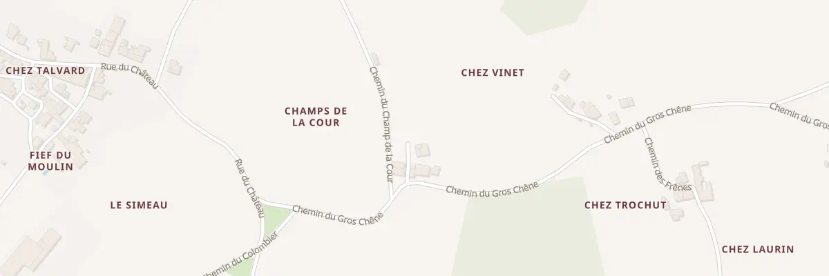 Plan du 1 Imp des Charmes à Vénérand