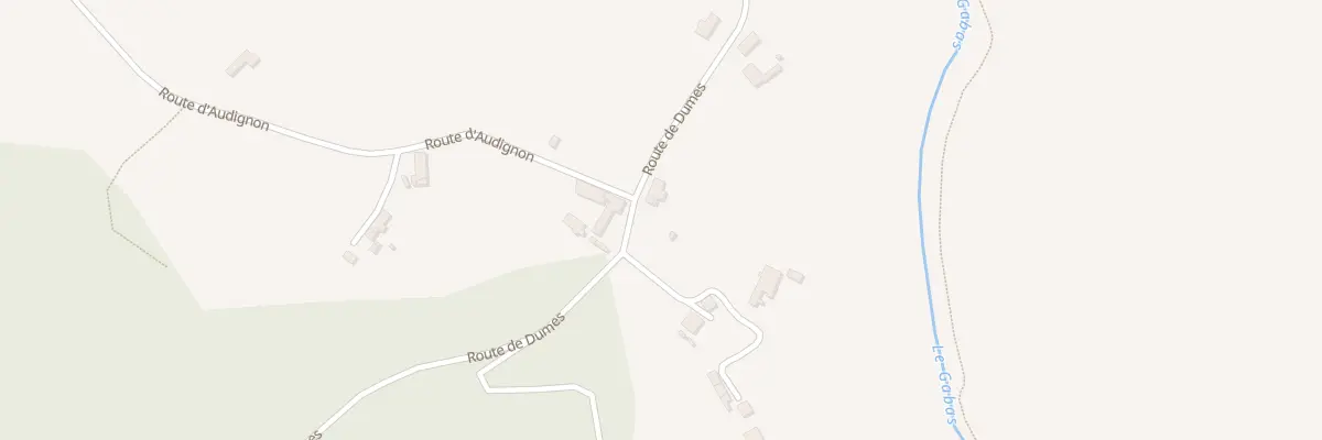 Plan de Rte de Dumes à Eyres-Moncube