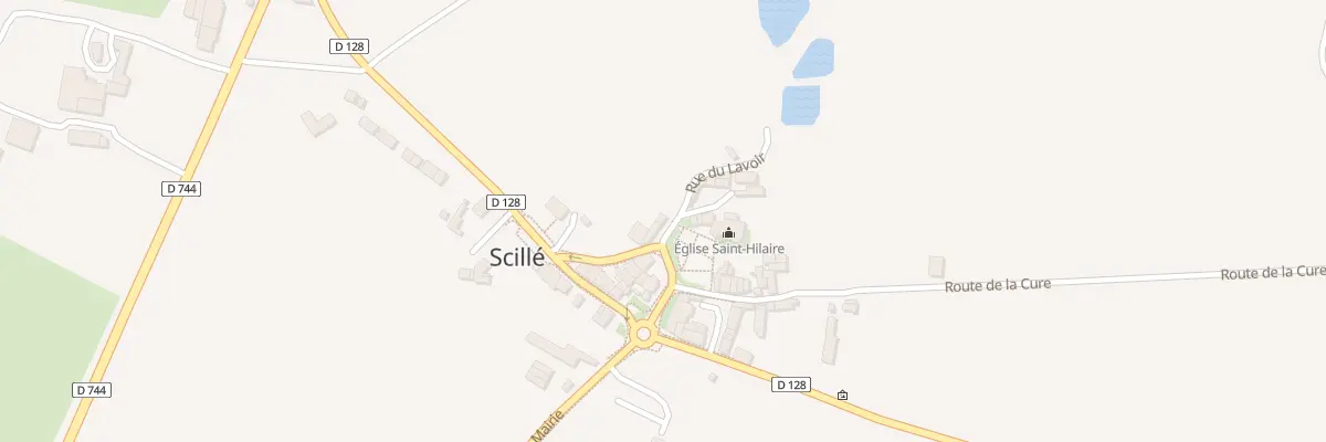 Plan du 4 Pl de l’Eglise à Scillé
