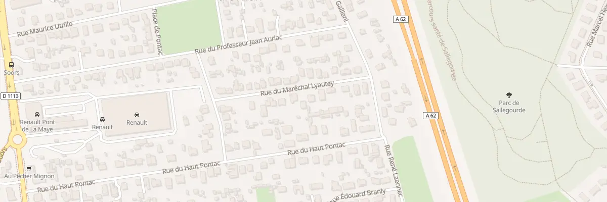 Plan du 15 Rue du Mal Lyautey à Villenave-d’Ornon