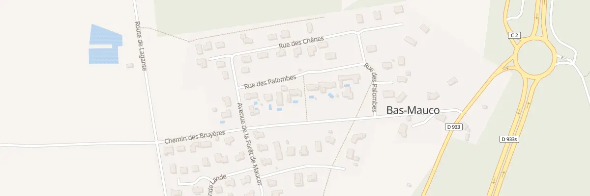 Plan du 84 Rue des Palombes à Bas-Mauco