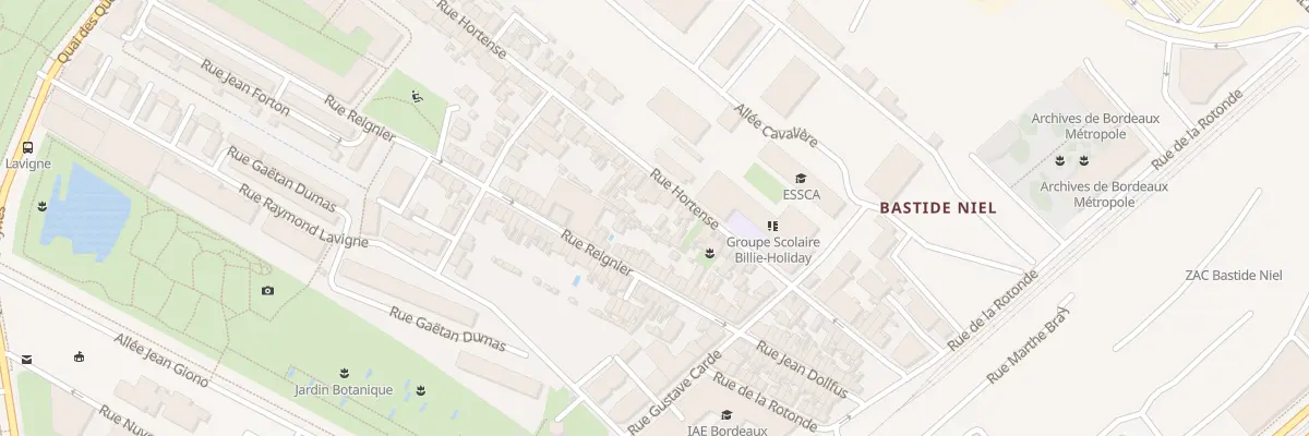 Plan du 91 Rue Hortense à Bordeaux