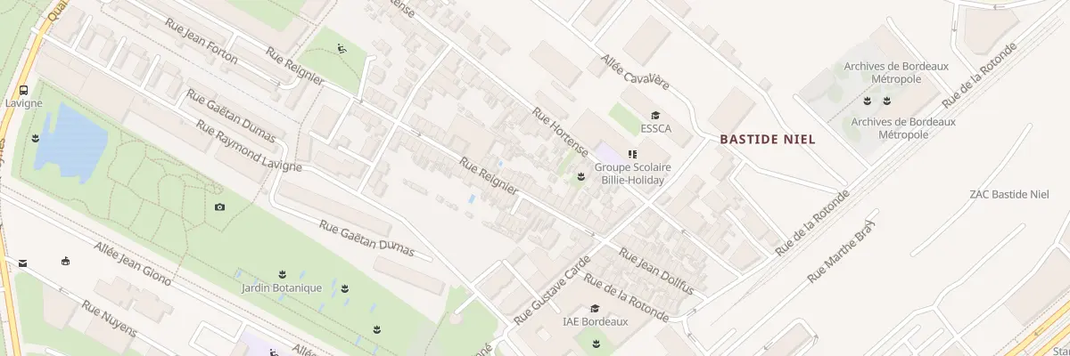 Plan du 94 Rue Reignier à Bordeaux