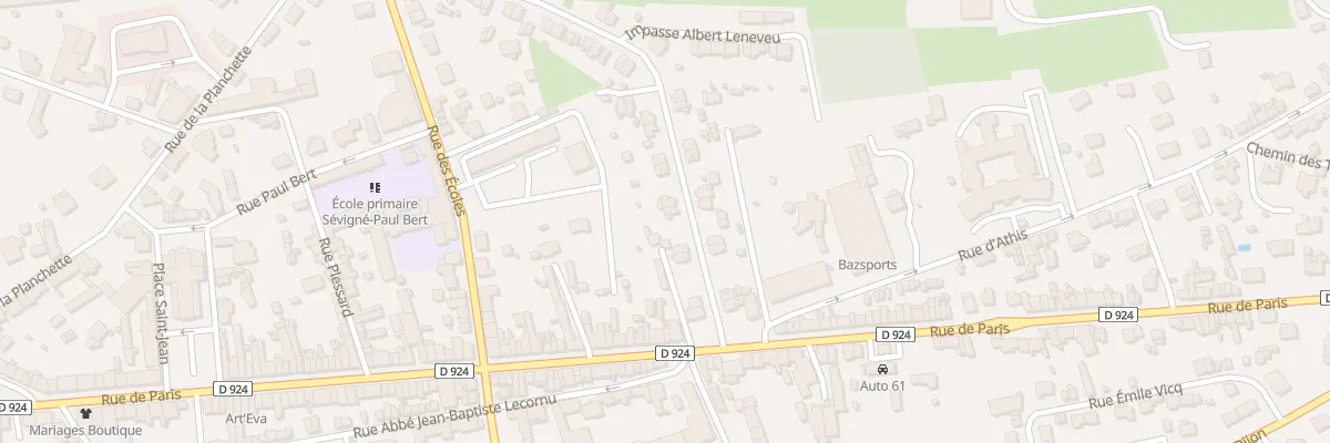 Plan du 9 Rue Celestin Mautaint à Flers