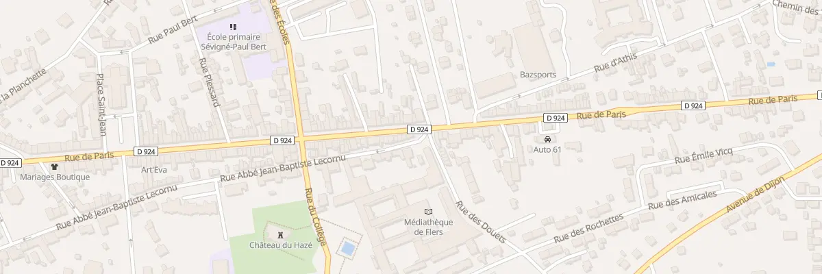 Plan du 172 Rue de Paris à Flers