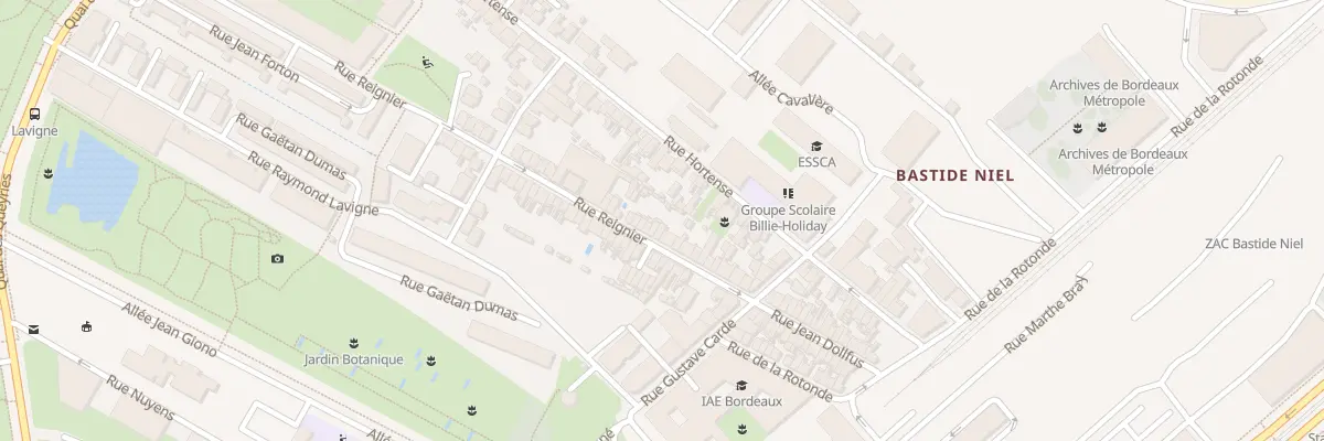 Plan du 92 Rue Reignier à Bordeaux