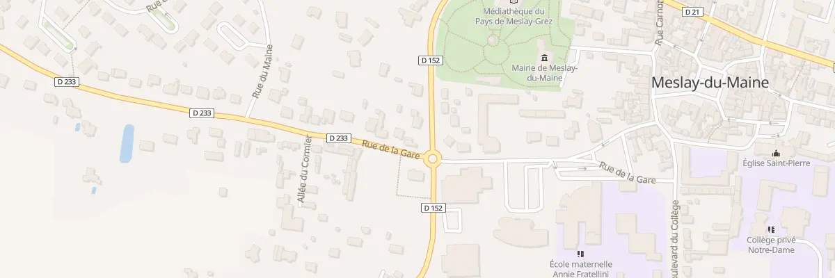 Plan du 28 Rue de la Gare à Meslay-du-Maine