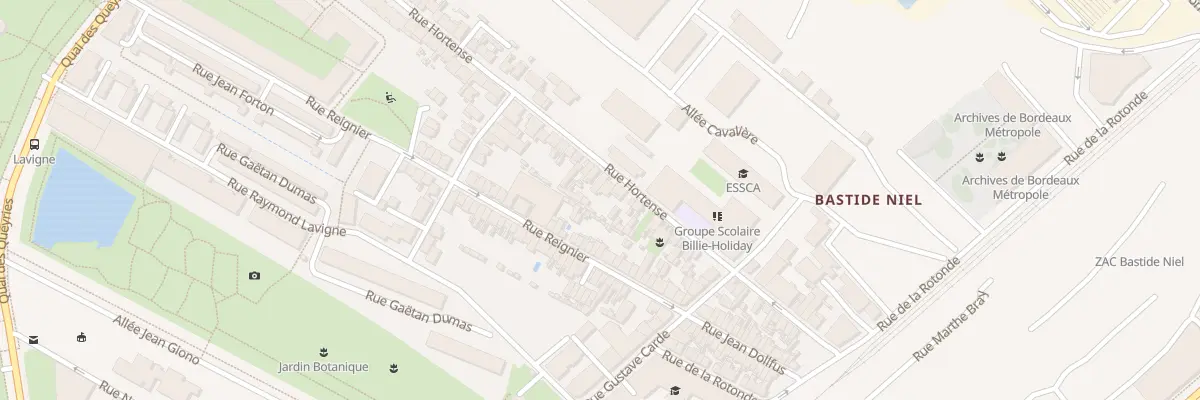 Plan du 89 Rue Hortense à Bordeaux