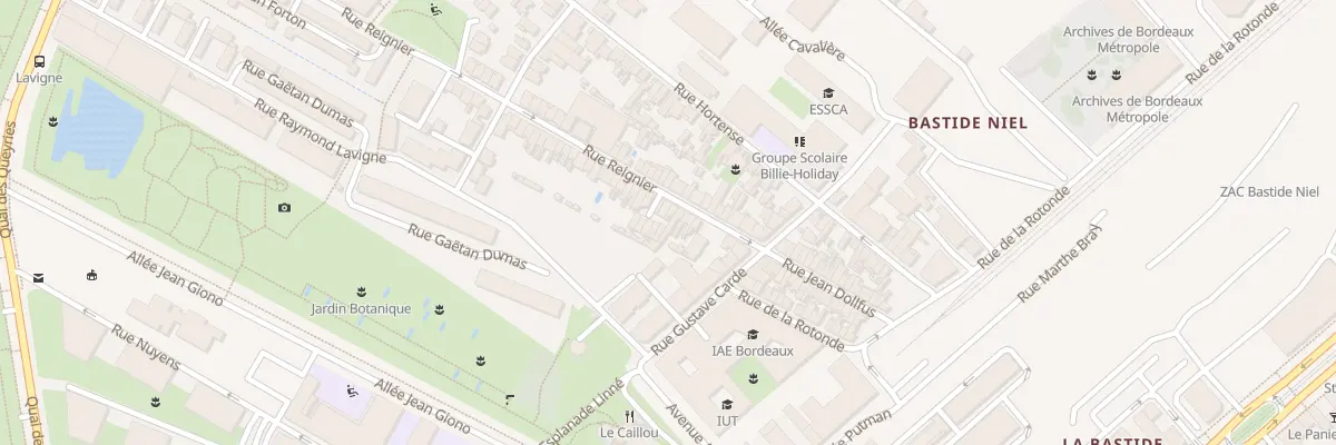 Plan du 107 Rue Reignier à Bordeaux