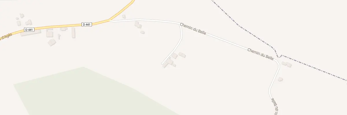 Plan du 83 All de Coarraze à Morganx