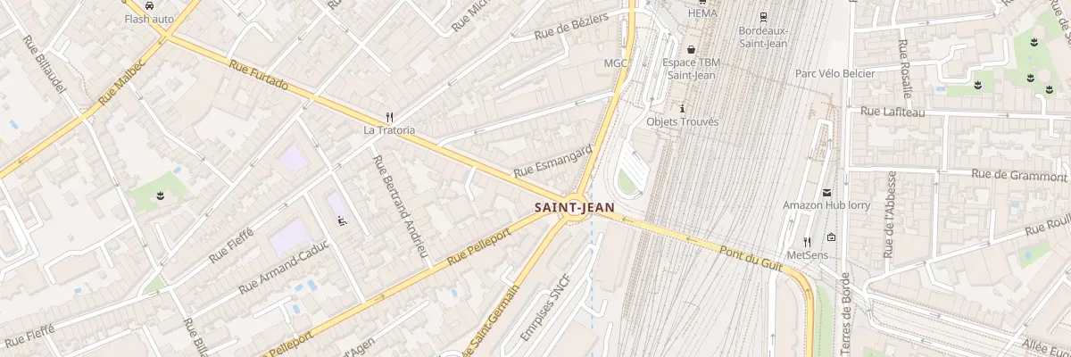 Plan du 74 Rue Furtado à Bordeaux