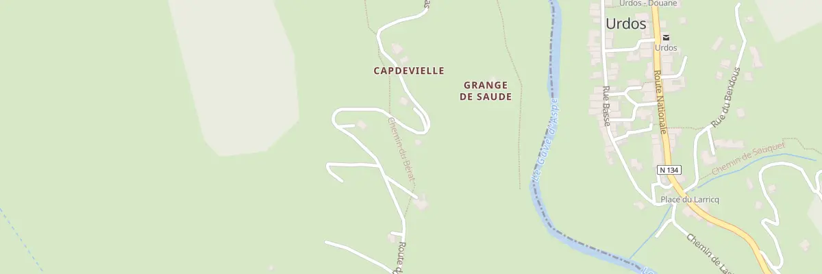 Plan du 105 Rte du Berat du Bas à Borce