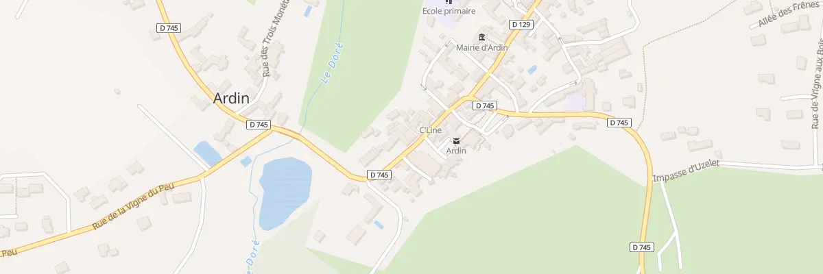 Plan du 25 Rue du Capitaine de Jouslard à Ardin