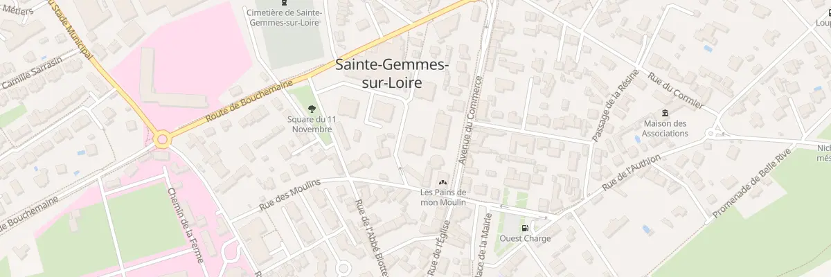 Plan du 2 Rue du Moulin du Pain à Sainte-Gemmes-sur-Loire
