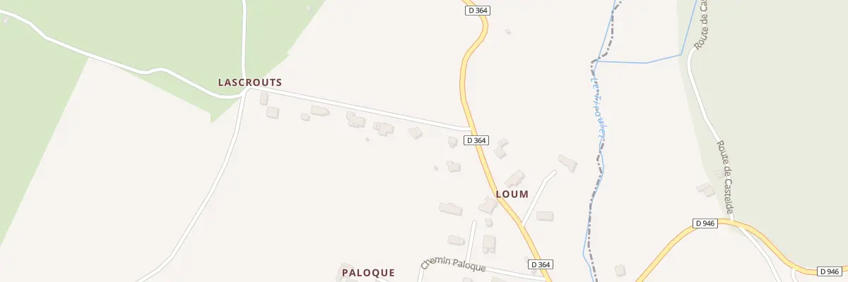 Plan du 480 Chem Laplagne à Casteide-Candau