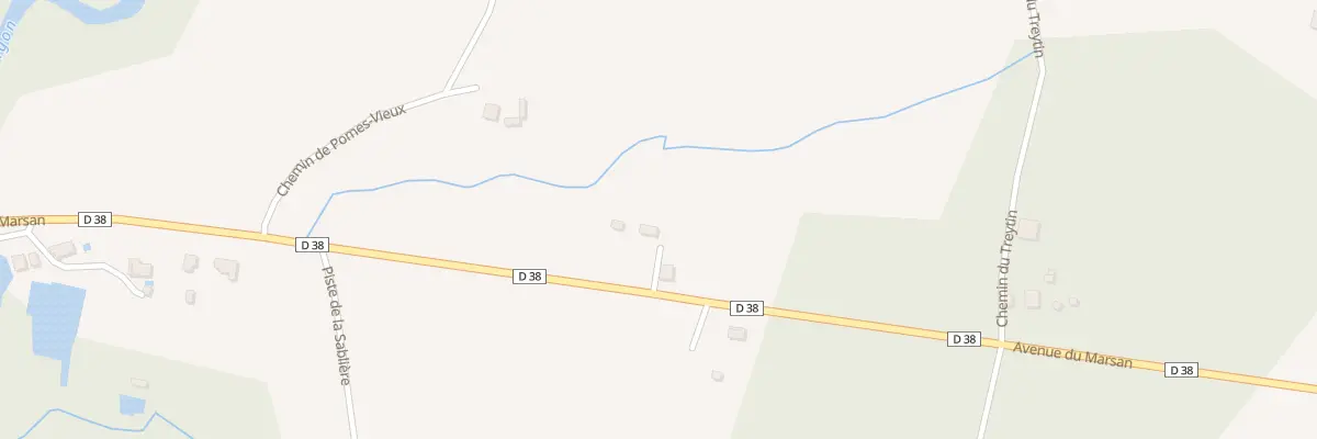 Plan du 3850 Av du Marsan à Campet-et-Lamolère