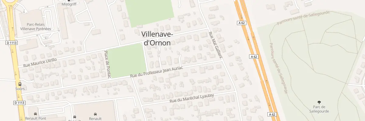 Plan du 30 Av du Prof Auriac à Villenave-d’Ornon