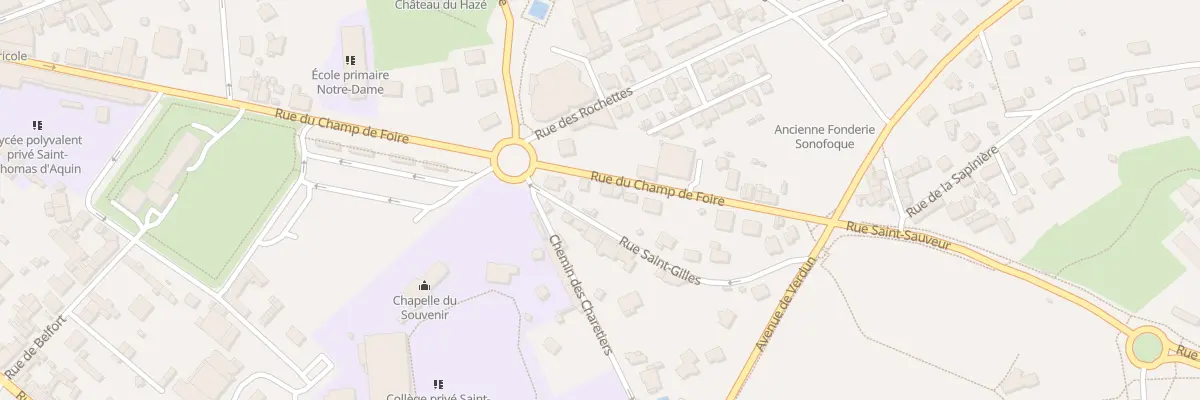 Plan du 18 Rue du Champ de Foire à Flers
