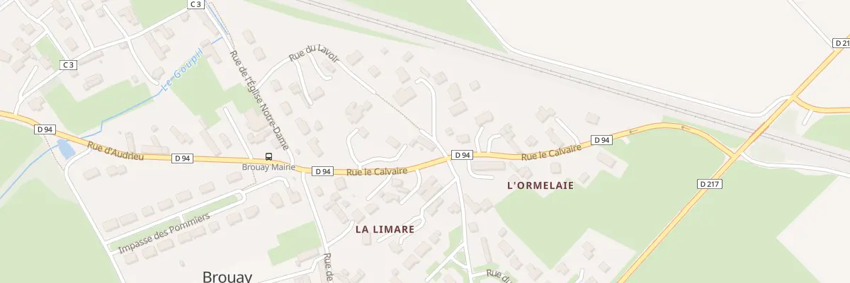 Plan du 5 Rue le Calvaire à Thue et Mue
