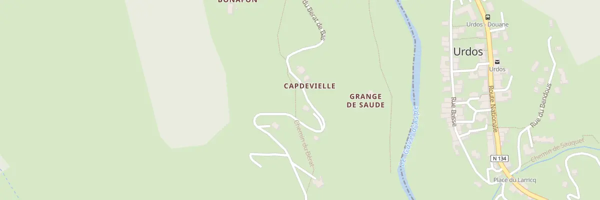 Plan du 98 Rte du Berat du Bas à Borce