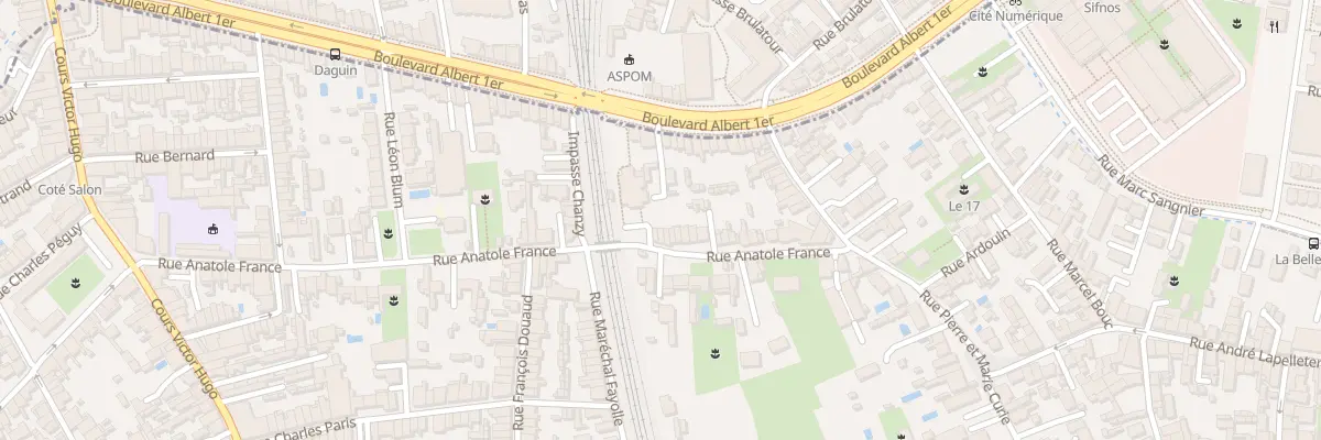 Plan du 52 Rue Anatole France à Bègles