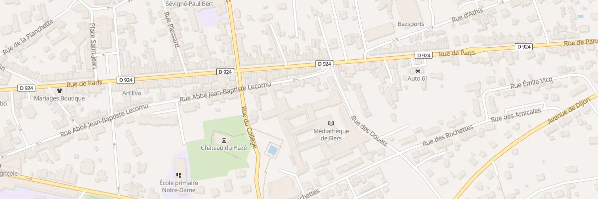 Plan du 106 Rue Abbe J.B Lecornu à Flers