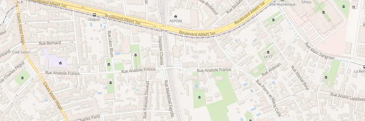 Plan du 50 Rue Anatole France à Bègles