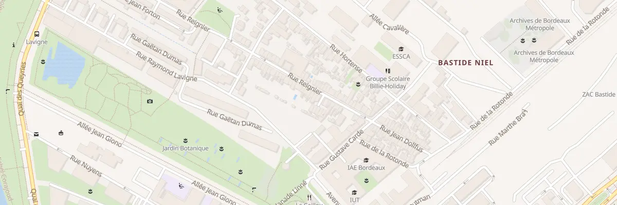 Plan du 95 Rue Reignier à Bordeaux