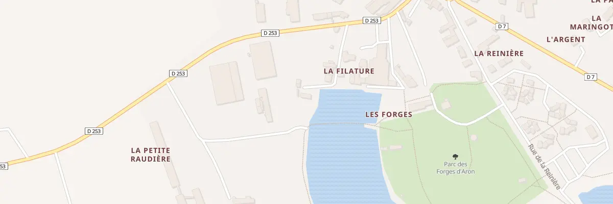 Plan du 3 Les Forges à Aron