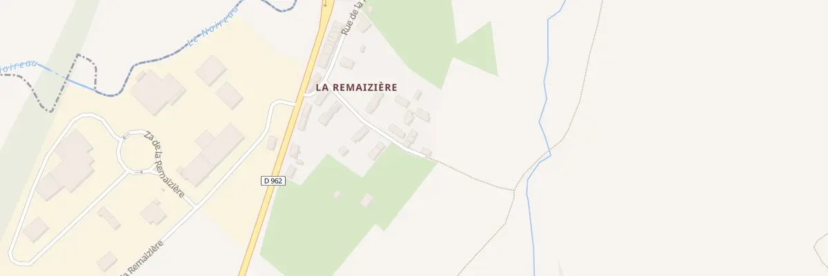 Plan du 25 Vge de la Remaizière à Saint-Pierre-du-Regard
