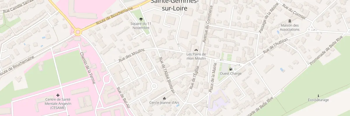 Plan du 4 Rue des Moulins à Sainte-Gemmes-sur-Loire