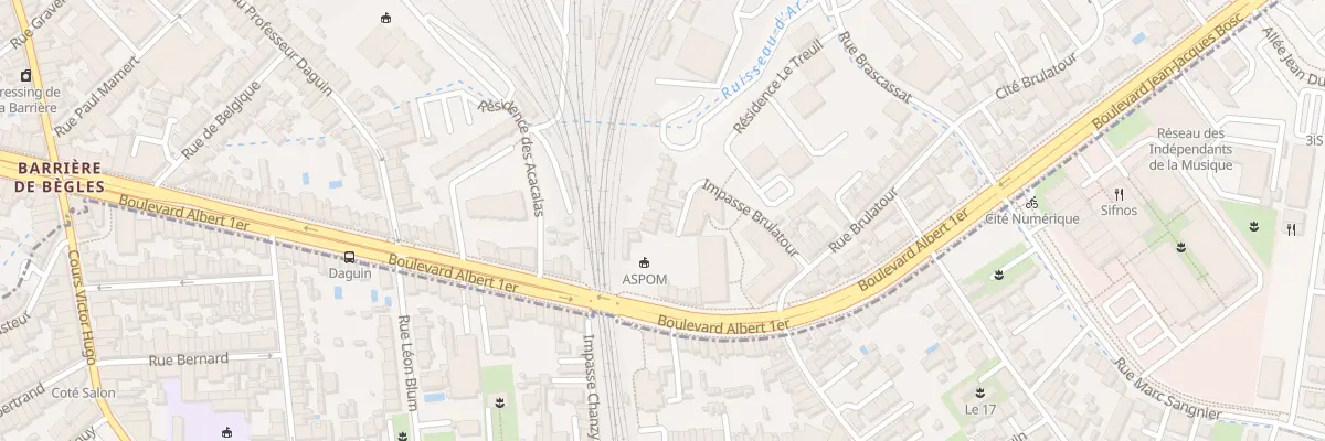 Plan du 2 Imp Brulatour à Bordeaux
