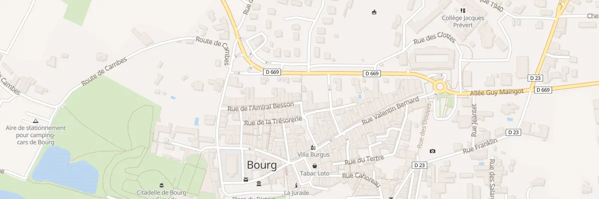 Plan du 701B Rue de l’Amiral Besson à Bourg