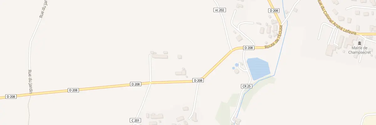 Plan du 560 Rte de l’Écluse à Champsecret