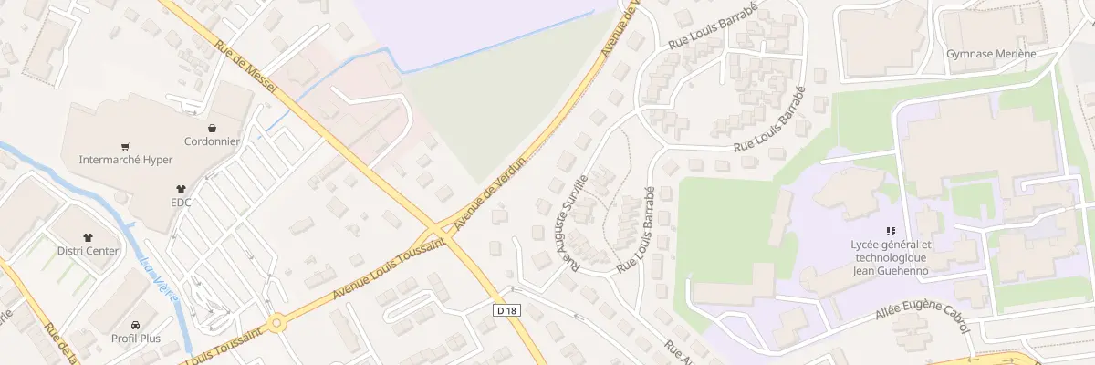 Plan du 14 Rue Auguste Surville à Flers