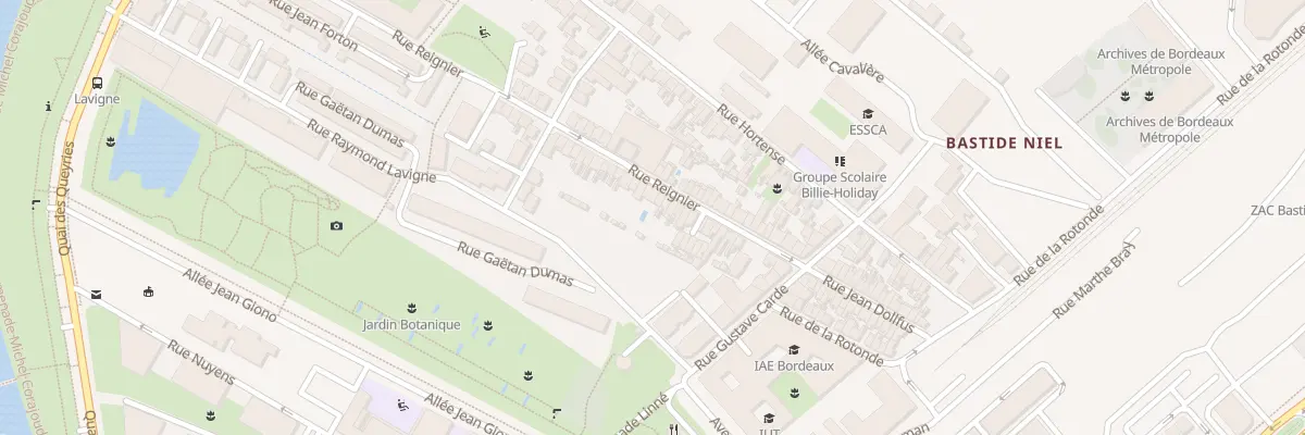 Plan du 89 Rue Reignier à Bordeaux