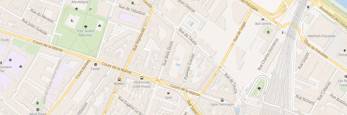 Plan du 14 Rue Belle Etoile à Bordeaux