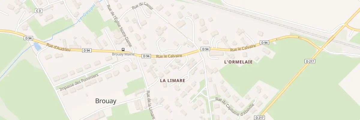 Plan du 4 Rue le Calvaire à Thue et Mue