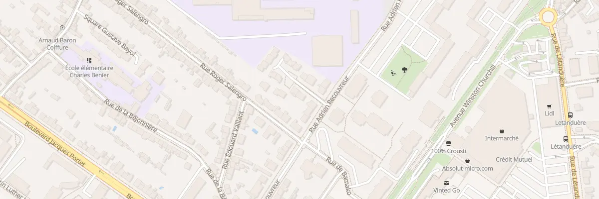 Plan du 3 Sq Chevrollier à Angers